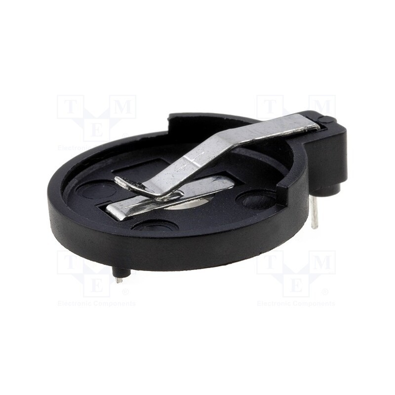 10 pcs : SN-2032-1 - Socket, 2032,BR2032,CR2032, horizontal, for PCB, H: 5.1mm, Ø: 20mm