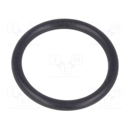 50 pcs : 1.321.0900.17 - O-ring gasket, NBR rubber, Thk: 1.5mm, Øint: 12mm, PG9, black