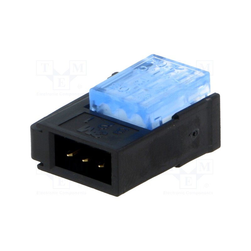10 pcs : 37103-A165-00E-MB - Wire-wire/PCB, plug, male, PIN: 3, 2mm, IDC, for cable, Mini-Clamp