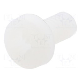 50 pcs : 8G205M3X06 - Screw, M3x6, 0.5, Head: cheese head, Pozidriv, 0,8mm, polyamide