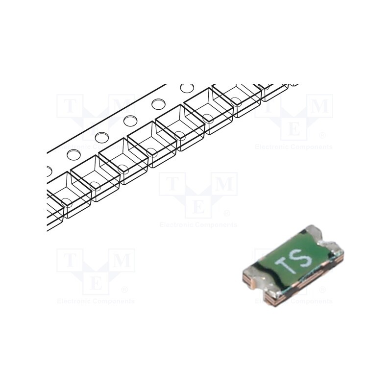 20 pcs : PTS12066V100 - Fuse: PTC polymer, 1A, Imax: 100A, SMD, PTS1206, 1206,3216,SMD