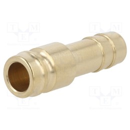 10 pcs : K09H WO10 - Connector, connector pipe, max.15bar, Enclos.mat: brass, Seal: FPM
