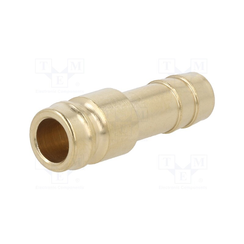 10 pcs : K09H WO10 - Connector, connector pipe, max.15bar, Enclos.mat: brass, Seal: FPM