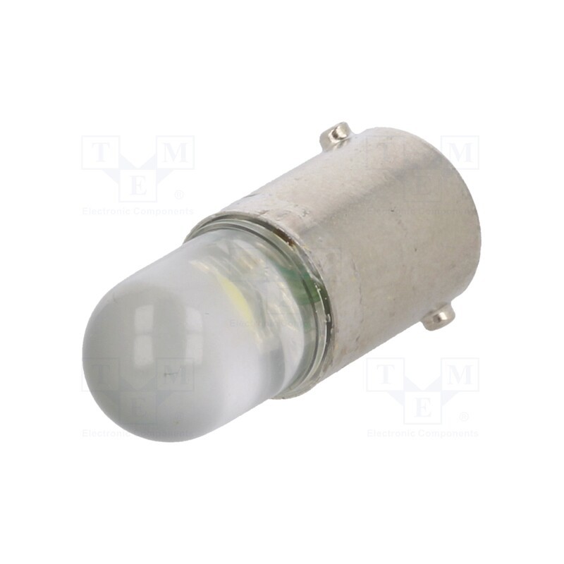 10 pcs : LW-BA9S-12AC/DC - LED lamp, white, BA9S, 12VDC, 12VAC