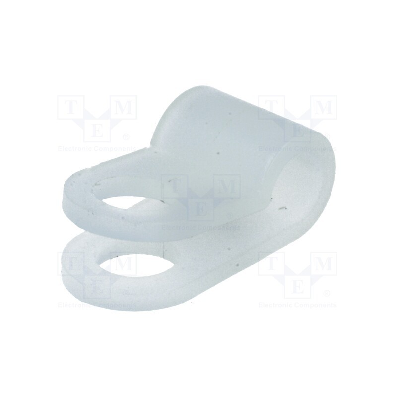 100 pcs : FIX-CC-1SS - Fixing clamp, Cable P-clips, ØBundle : 3mm, polyamide, natural