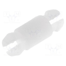 50 pcs : SP-6 - PCB distance, polyamide, L: 6.3mm, push-in,snap fastener, natural