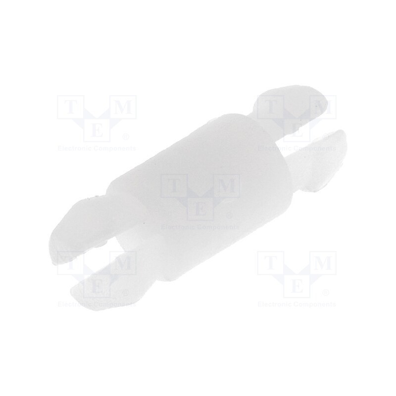 50 pcs : SP-6 - PCB distance, polyamide, L: 6.3mm, push-in,snap fastener, natural