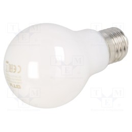 10 pcs : LD-A60FL8M-40 - LED lamp, milky, E27, 230VAC, 800lm, 8W, 360°, 4000K