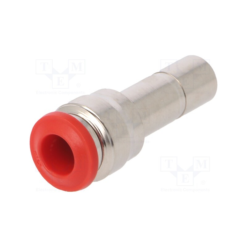 10 pcs : 50700 8-6 - Push-in fitting, reductive, -0.99÷20bar, nickel plated brass