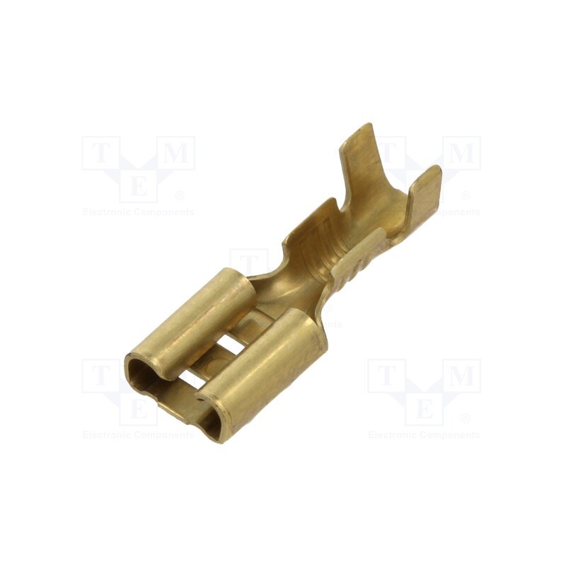 50 pcs : 3800.6 - Terminal: flat, 4.8mm, 0.5mm, female, 0.5÷1mm2, crimped, for cable