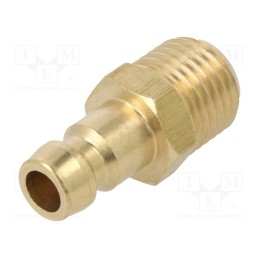 10 pcs : K06H GZ18 - Connector, connector pipe, max.10bar, Enclos.mat: brass, Seal: FPM