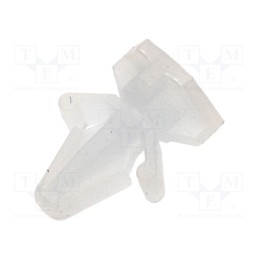 50 pcs : CS-5 - PCB distance, L: 5mm, Plate mount.hole dia: 4mm, natural, UL94V-2