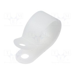 50 pcs : CC-7S - Fixing clamp, Cable P-clips, ØBundle : 15.5mm, polyamide, natural