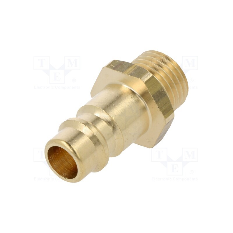 10 pcs : ES 14 NA - Quick connection coupling, 0÷35bar, brass, 33mm, 1000l/min