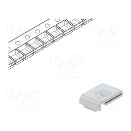 10 pcs : MF-SM250-2 - Fuse: PTC polymer, 2.5A, Imax: 100A, PCB,SMT, MF-SM, reel