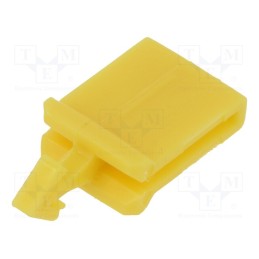 20 pcs : 300357 - Secondary lock, push-in, Body: yellow, Mat: polyamide, yellow