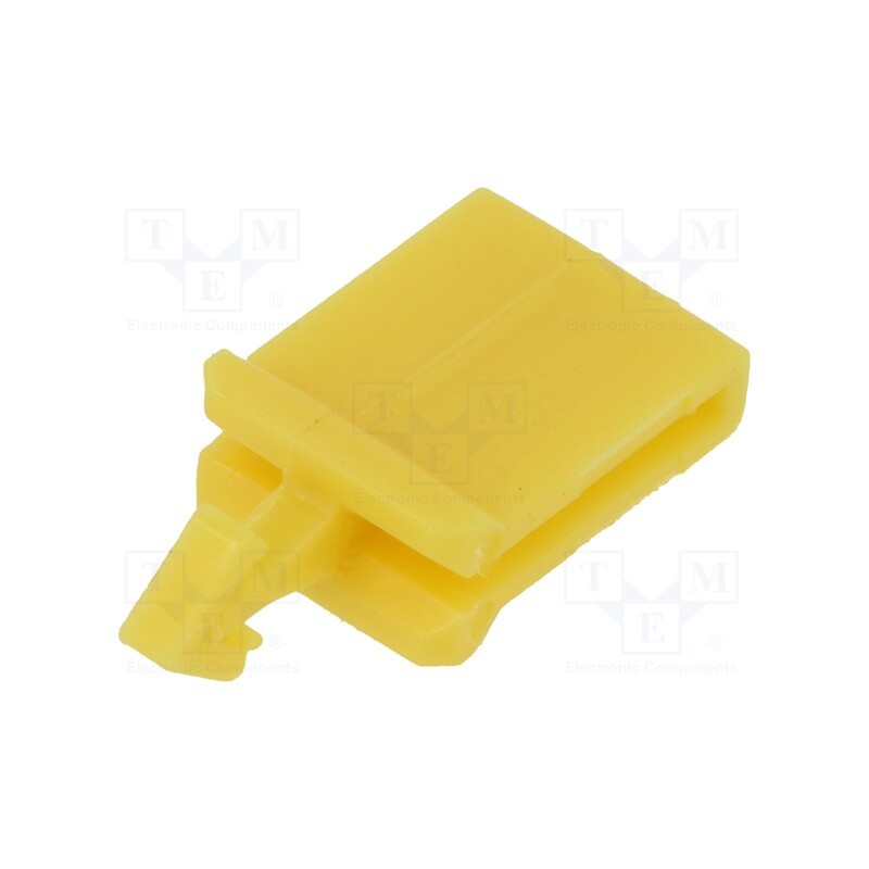 20 pcs : 300357 - Secondary lock, push-in, Body: yellow, Mat: polyamide, yellow
