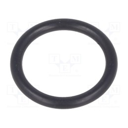 50 pcs : 1.321.1200.57 - O-ring gasket, NBR rubber, Thk: 1.5mm, Øint: 10mm, M12, black