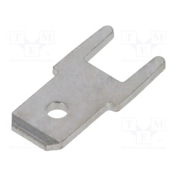 50 pcs : 382508.28 - Terminal: flat, 4.8mm, 0.8mm, THT, bronze, tinned, straight