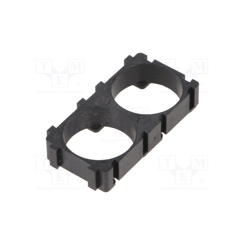 10 pcs : - Clip, 18650, polypropylene, 42x22x8mm