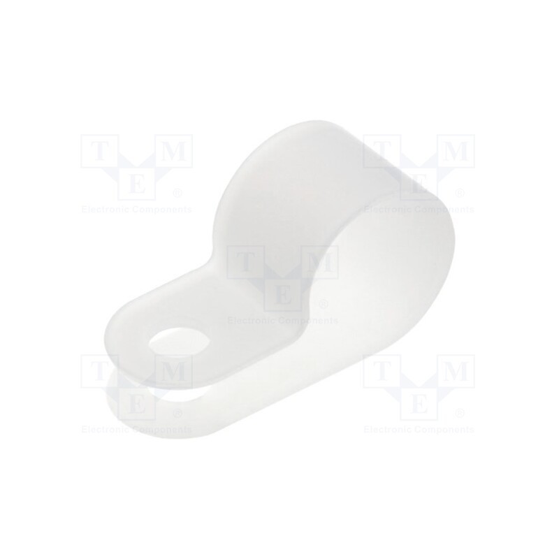 50 pcs : FIX-CC-18 - Fixing clamp, Cable P-clips, ØBundle : 11mm, polyamide, natural