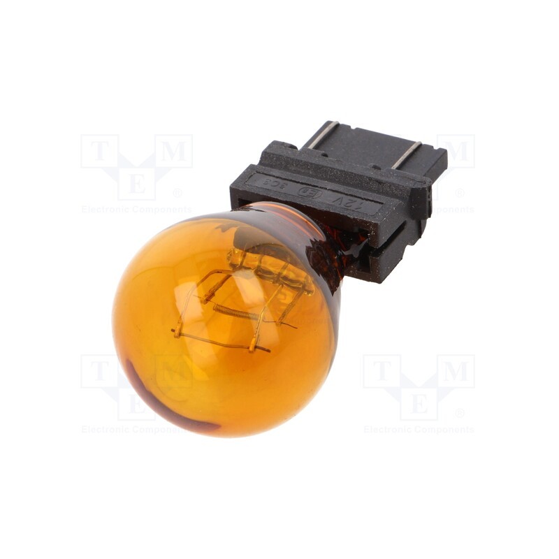 10 pcs : EB0181TB - Filament lamp: automotive, W2,5x16q, orange, 12V, 27/7W, VISIONPRO
