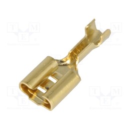 50 pcs : 3831N.60 - Terminal: flat, 6.3mm, 0.8mm, female, 0.5÷1mm2, crimped, for cable