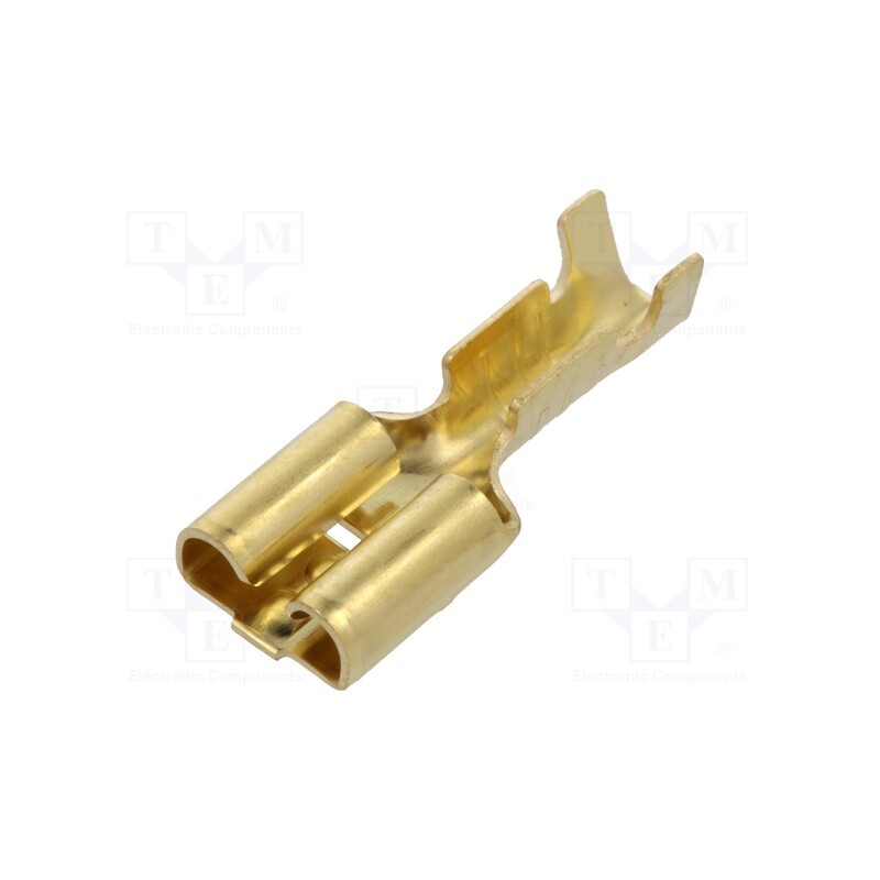 50 pcs : 3832.6 - Terminal: flat, 6.3mm, 0.8mm, female, 0.5÷1.5mm2, crimped, straight