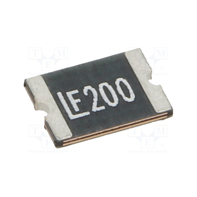 10 pcs : 1812L200THPR - Fuse: PTC polymer, quick blow, 2A, 8V, 8VDC, SMD, 1812L