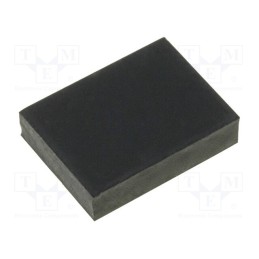 50 pcs : FIX-SF-110830 - Self-adhesive foot, H: 3mm, black, rubber, W: 11.5mm, L: 8mm