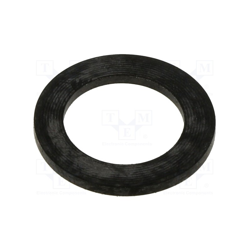 50 pcs : ENBR-WG-M16-BL-A - Gasket, NBR rubber, Thk: 1.5mm, Øint: 14.3mm, M16, black, Entrelec