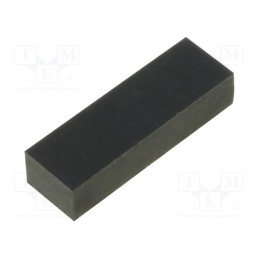 50 pcs : FIX-SF-160536 - Self-adhesive foot, H: 3.6mm, black, rubber, W: 16mm, L: 5mm
