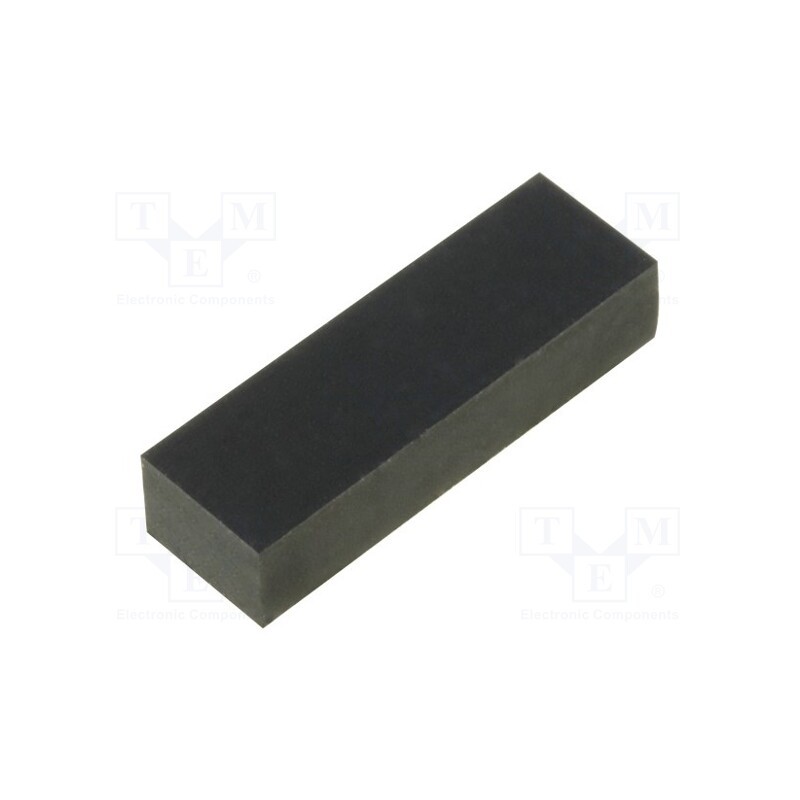 50 pcs : FIX-SF-160536 - Self-adhesive foot, H: 3.6mm, black, rubber, W: 16mm, L: 5mm