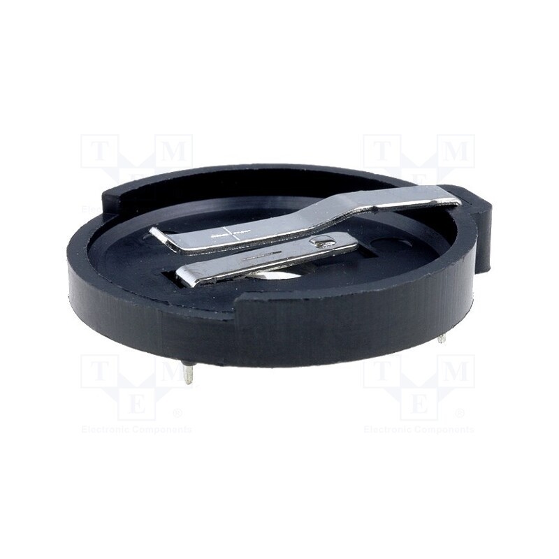 10 pcs : SN-2430-1 - Socket, CR2430, horizontal, for PCB, H: 4.7mm, Ø: 25mm