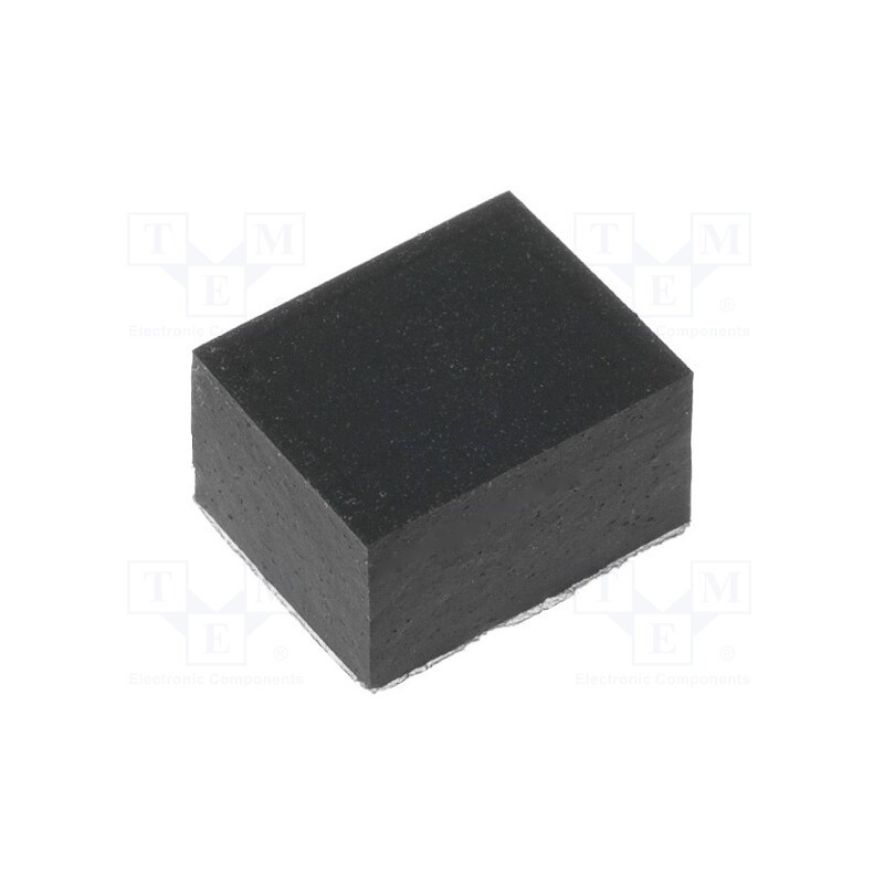 50 pcs : FIX-SF-090855 - Self-adhesive foot, H: 5.5mm, black, rubber, W: 9.6mm, L: 8mm