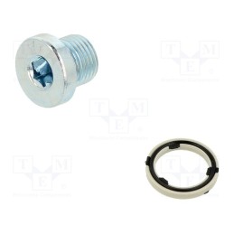 10 pcs : 3568 - Protection cap, zinc plated steel, Thread: G 1/8', 3.5Nm