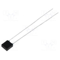 10 pcs : TZ-P100/2 - Fuse: thermal, 2A, 6x6.5x2.8mm, 100°C, L55mm