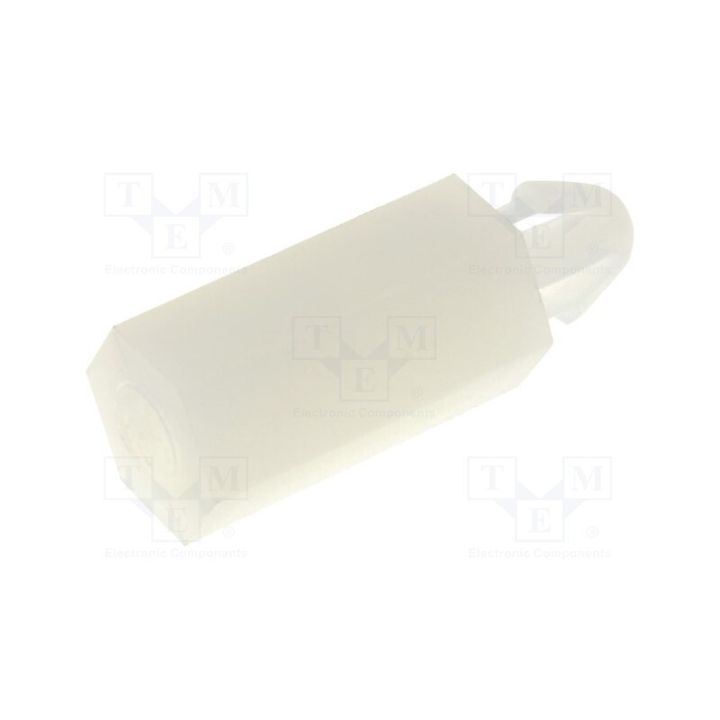 50 pcs : FIX-MAE-11TV - PCB distance, polyamide, L: 11mm, natural, Spanner: 5.5mm