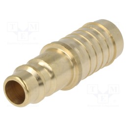 10 pcs : ES 13 S - Quick connection coupling, 0÷35bar, brass, 44mm, 1000l/min