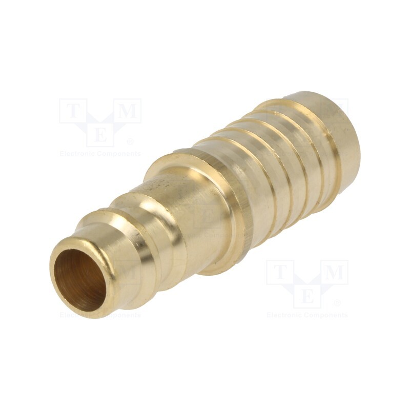 10 pcs : ES 13 S - Quick connection coupling, 0÷35bar, brass, 44mm, 1000l/min