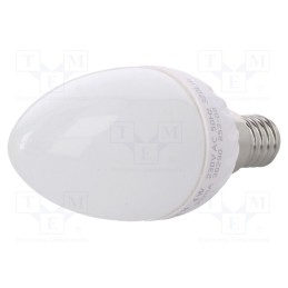 10 pcs : 30290 - LED lamp, warm white, E14, 230VAC, 320lm, P: 4W, 220°, 2700K