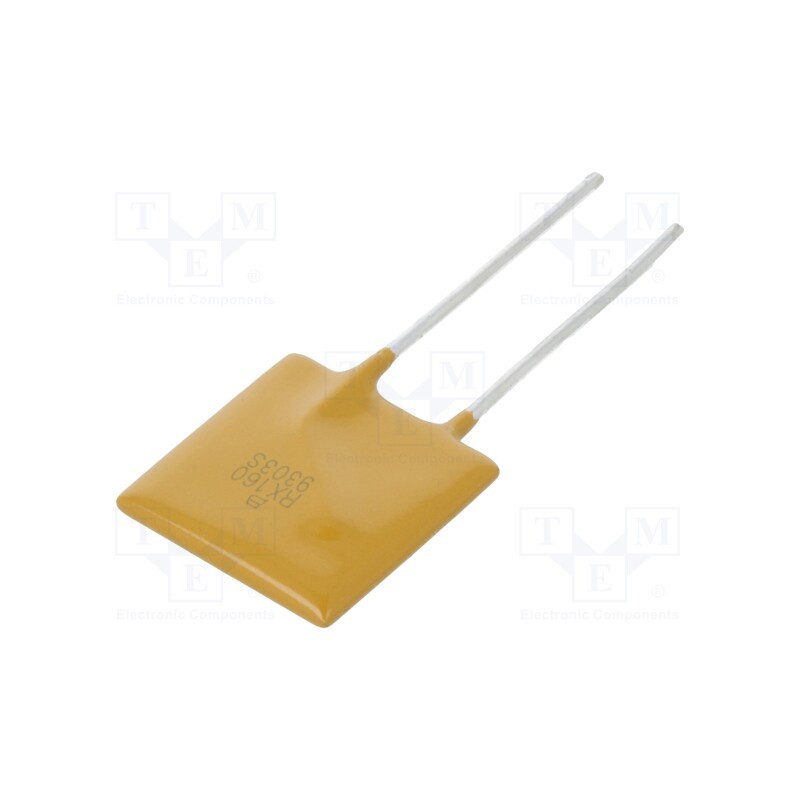 10 pcs : MF-RX160/72-2 - Fuse: PTC polymer, 1.6A, Imax: 40A, PCB,THT, MF-RX/72, reel