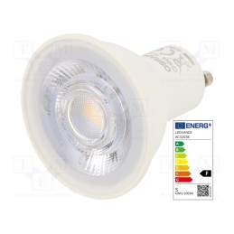 10 pcs : 4058075198586 - LED lamp, warm white, GU10, 230VAC, 350lm, P: 5W, 36°, 2700K