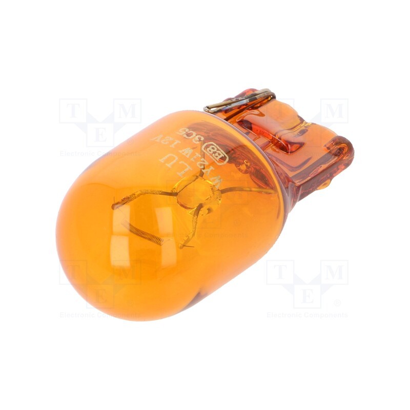 10 pcs : EB0537TB - Filament lamp: automotive, W3x16d, orange, 12V, 21W, VISIONPRO