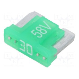 20 pcs : 341733-58V - Fuse: fuse, 30A, 58VDC, automotive, 11mm, tin alloy