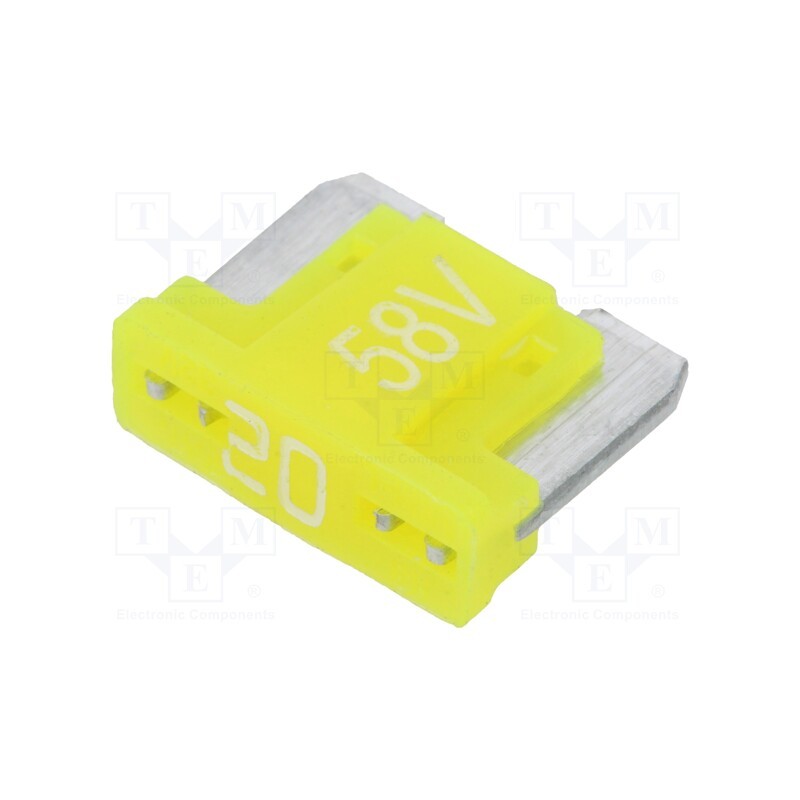20 pcs : 341731-58V - Fuse: fuse, 20A, 58VDC, automotive, 11mm, tin alloy