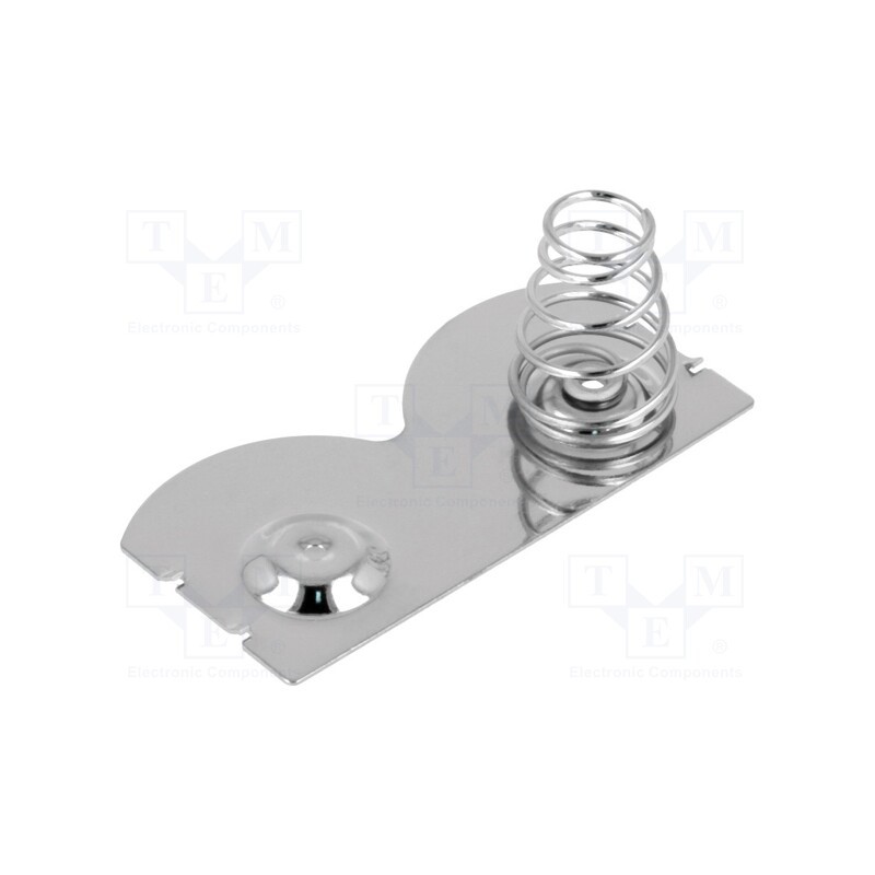 10 pcs : 5252 - Button-like/spring contact(right), D,R20, Batt.no: 2, push-in