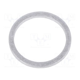 20 pcs : DIN 7603-AL-16-20-A - Gasket, aluminium, Thk: 1.5mm, Øint: 16mm, Øout: 20mm, DIN 7603