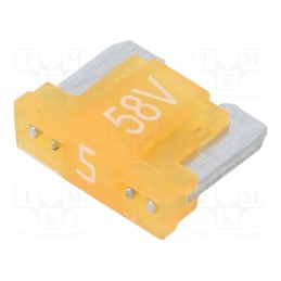 20 pcs : 341724-58V - Fuse: fuse, 5A, 58VDC, automotive, 11mm, tin alloy
