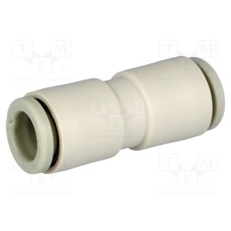 10 pcs : KQ2H06-00A - Push-in fitting, straight,inline splice, -1÷10bar, -5÷60°C